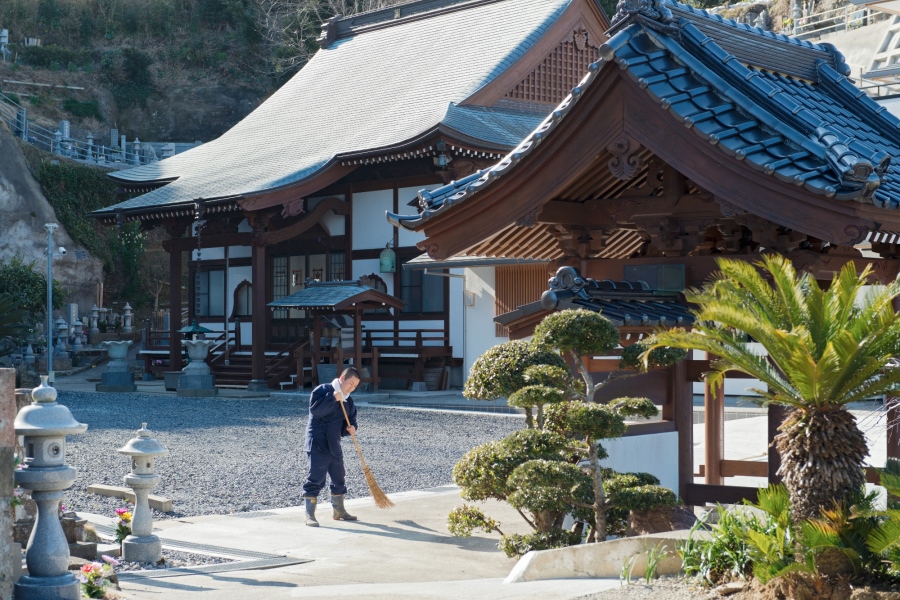 妙海寺の境内