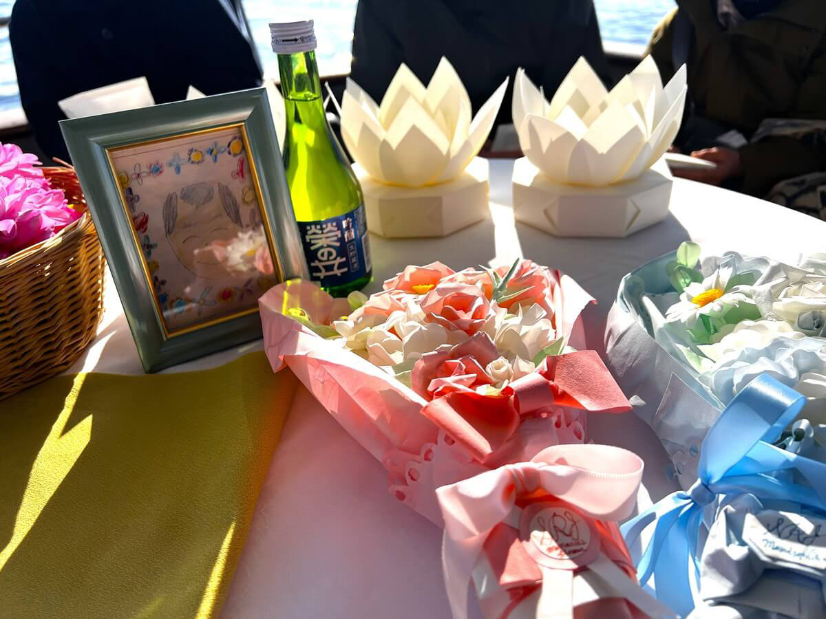 4.お孫さんの似顔絵を遺影に