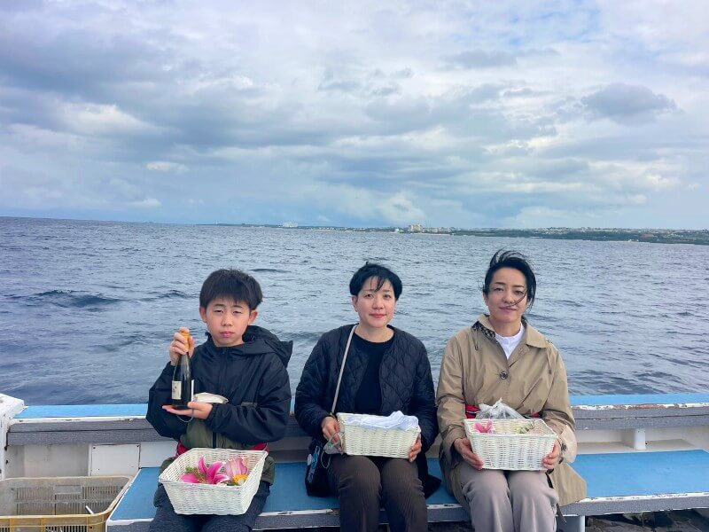 4.残波沖に到着
