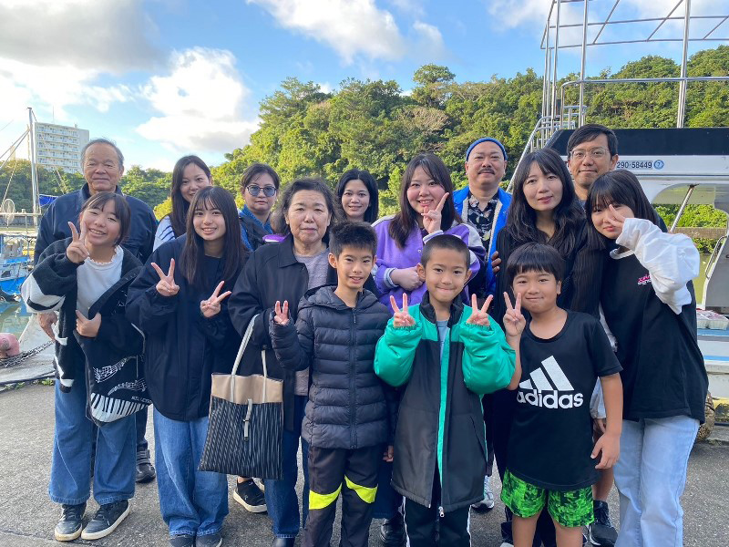 2.乗船の前に記念撮影