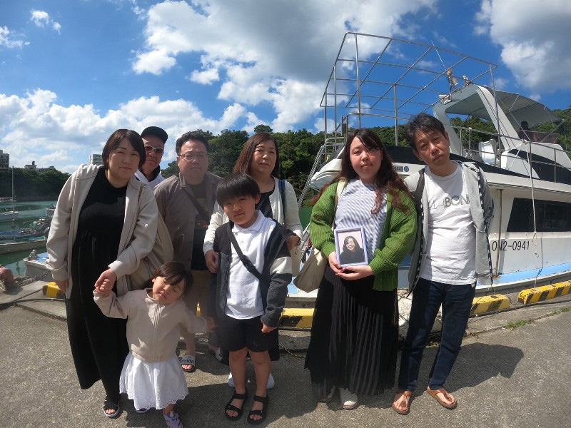 1.ご遺族様で記念撮影 