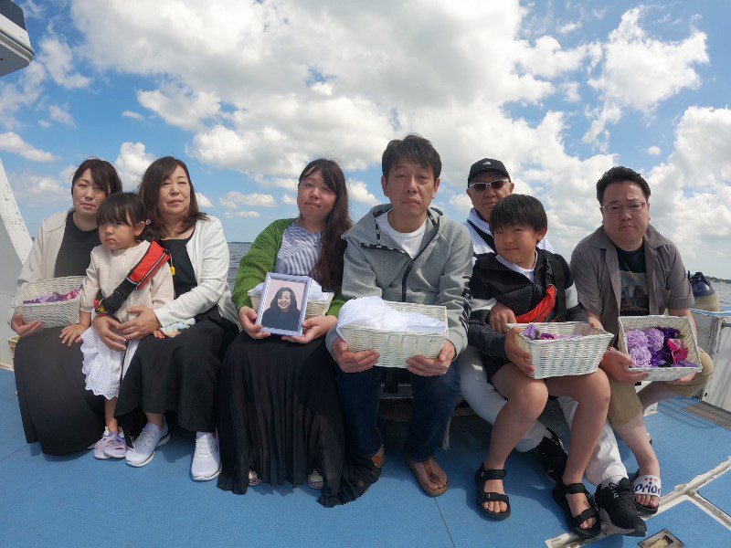 4.散骨前の記念撮影