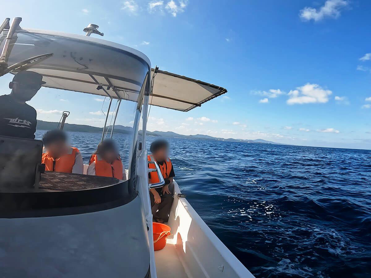 2.散骨ポイントへ到着