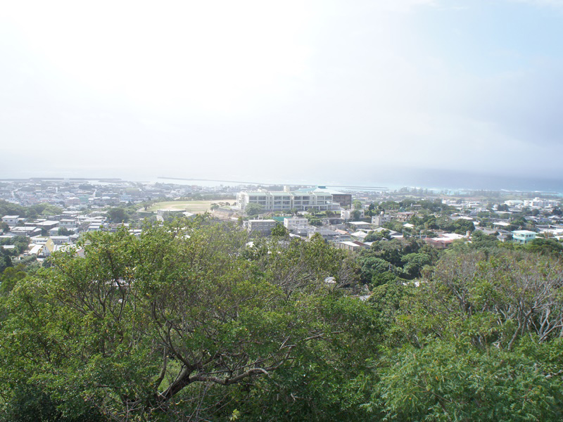 2.島を観光、城山の展望台から