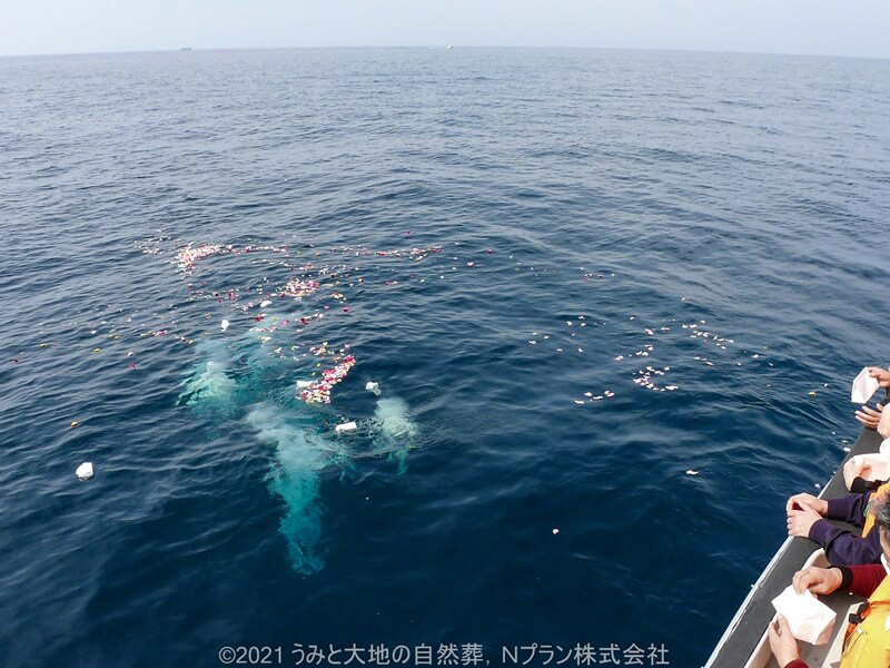 3.ゆっくりと海に溶けるご遺骨